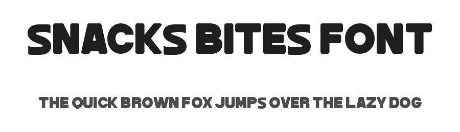 Snacks Bites Font by Almairatype — Display Font