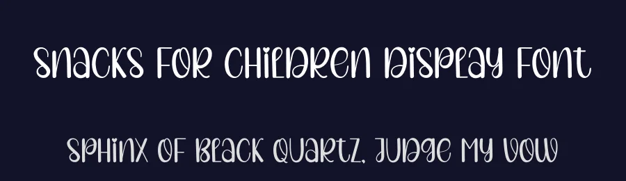 Snacks For Children Display Font by creativeletter — Display Font — thumbnail 2