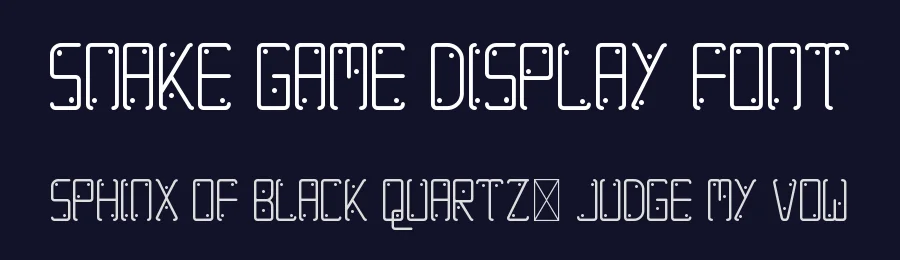Snake Game Display Font by CalligraphyFonts.net — Sans Serif Font — thumbnail 2