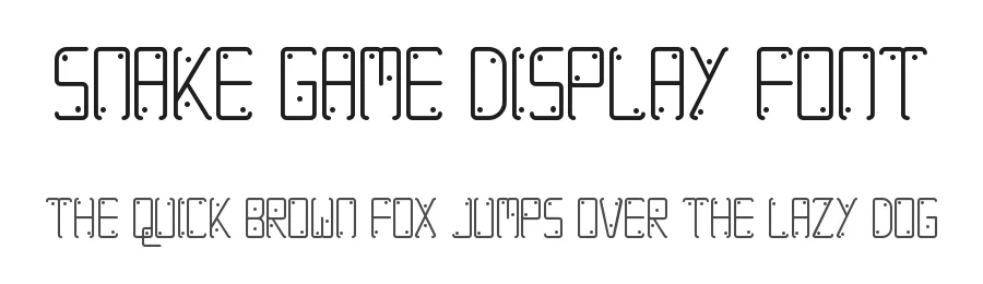 Snake Game Display Font by CalligraphyFonts.net — Sans Serif Font