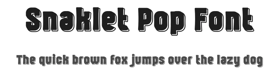 Snaklet Pop Font by Step by Type — Display Font