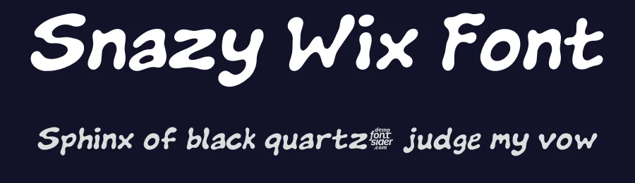 Snazy Wix Font by fontsider — Display Font — thumbnail 2