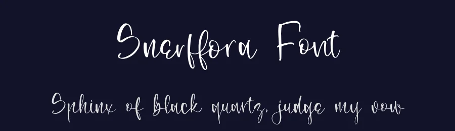 Snerffora Font by letterenastudios — Script Handwritten Font — thumbnail 2