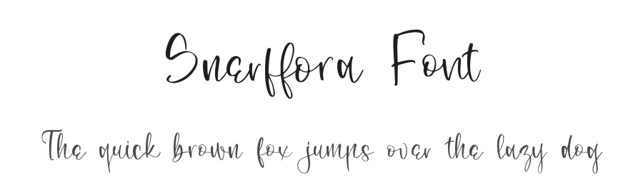 Snerffora Font by letterenastudios — Script Handwritten Font