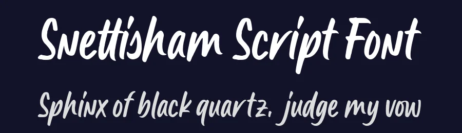Snettisham Script Font by Four Lines Std — Script Handwritten Font — thumbnail 2