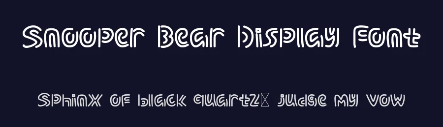 Snooper Bear Display Font by edricstudio — Display Font — thumbnail 2