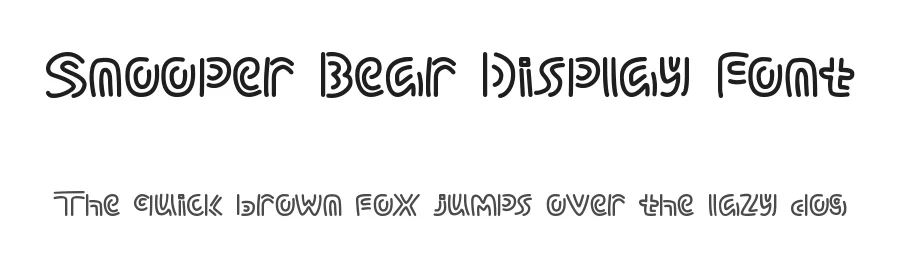 Snooper Bear Display Font by edricstudio — Display Font