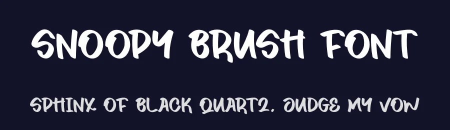 Snoopy Brush Font by andikastudio — Display Font — thumbnail 2