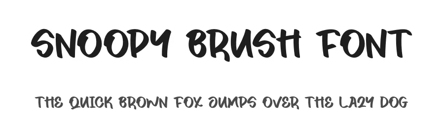 Snoopy Brush Font by andikastudio — Display Font