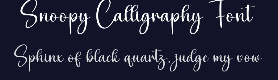 Snoopy Calligraphy Font by creativeletter — Script Handwritten Font — thumbnail 2