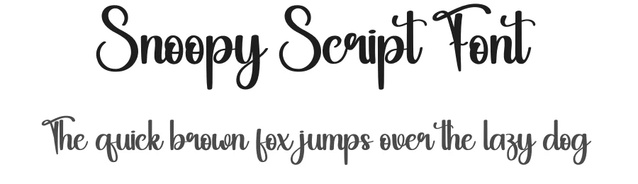 Snoopy Script Font by creativeletter — Script Handwritten Font