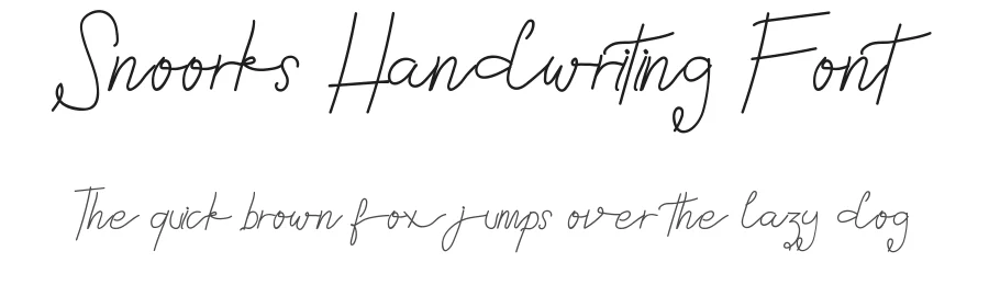 Snoorks Handwriting Font by edricstudio — Script Handwritten Font