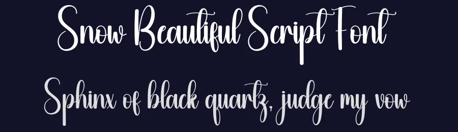 Snow Beautiful Script Font by creativeletter — Script Handwritten Font — thumbnail 2