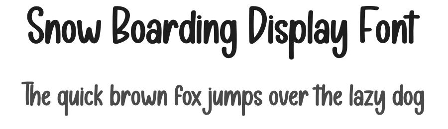 Snow Boarding Display Font by creativeletter — Script Handwritten Font