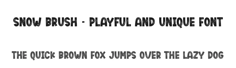 Snow Brush – Playful And Unique Font by creativeletter — Display Font