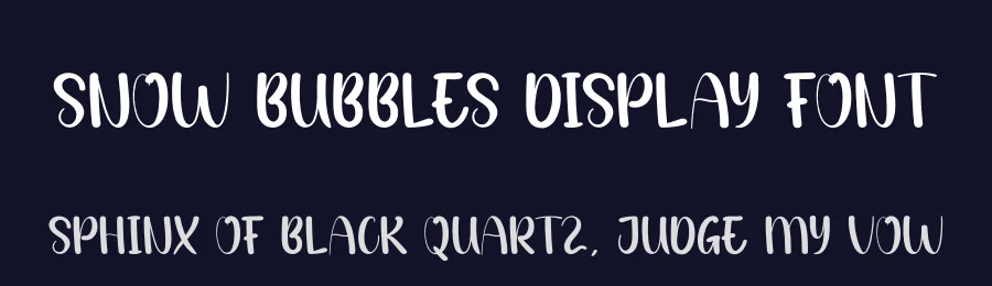 Snow Bubbles Display Font by andikastudio — Script Handwritten Font — thumbnail 2