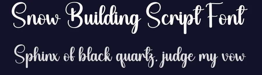Snow Building Script Font by creativeletter — Script Handwritten Font — thumbnail 2