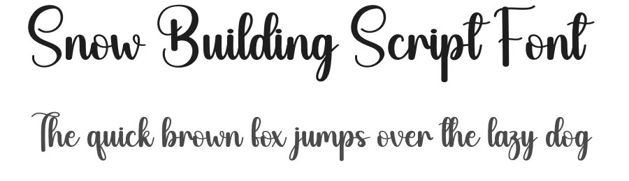 Snow Building Script Font by creativeletter — Script Handwritten Font