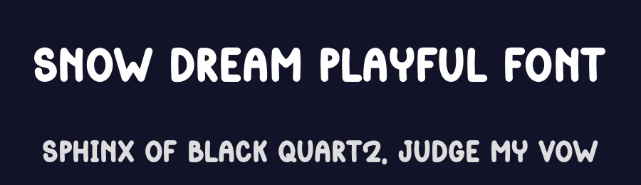 Snow Dream Playful Font by freshtypeink — Display Font — thumbnail 2