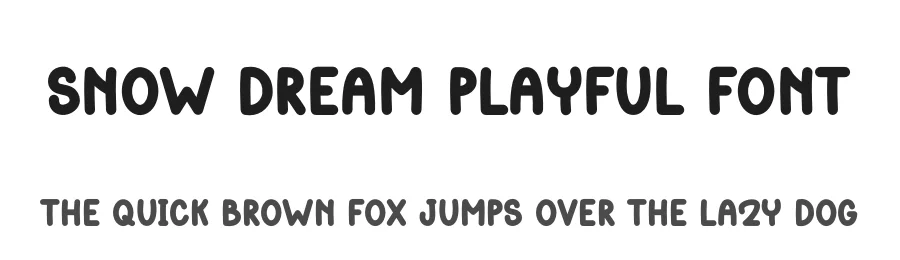 Snow Dream Playful Font by freshtypeink — Display Font