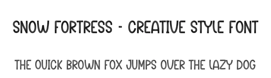Snow Fortress – Creative Style Font by creativeletter — Script Handwritten Font
