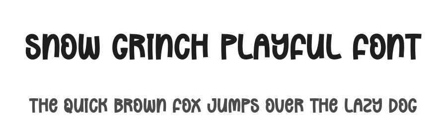 Snow Grinch Playful Font by creativeletter — Display Font