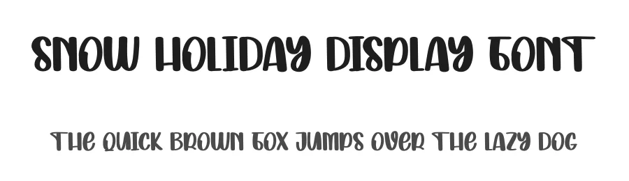 Snow Holiday Display Font by creativeletter — Display Font