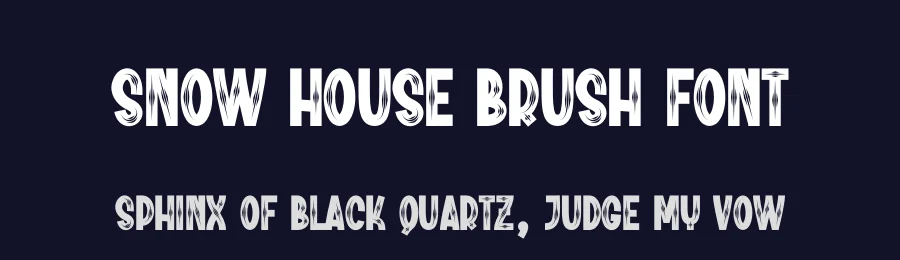 Snow House Brush Font by creativeletter — Display Font — thumbnail 2