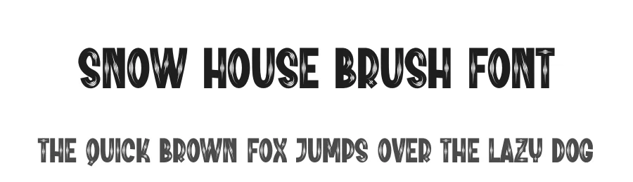 Snow House Brush Font by creativeletter — Display Font