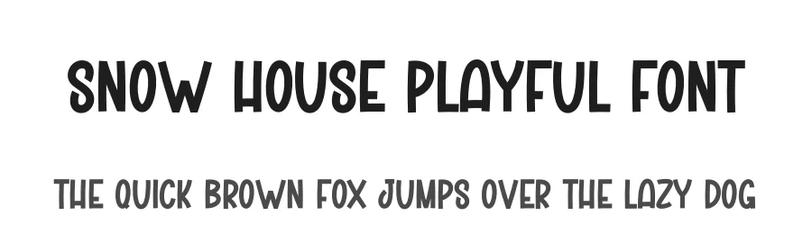 Snow House Playful Font by creativeletter — Display Font