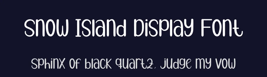 Snow Island Display Font by andikastudio — Display Font — thumbnail 2