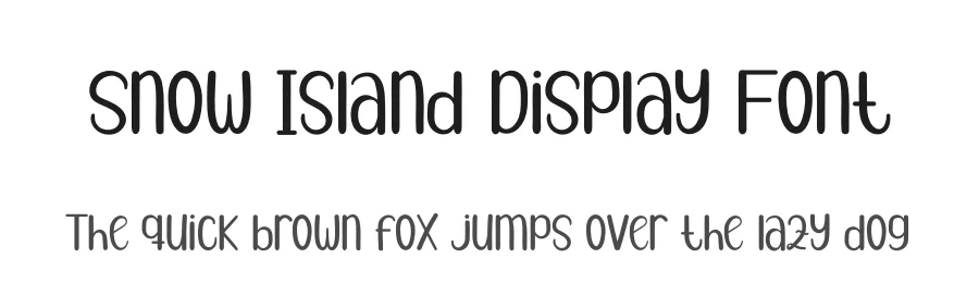 Snow Island Display Font by andikastudio — Display Font