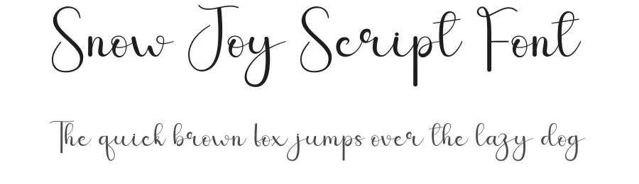 Snow Joy Script Font by andikastudio — Script Handwritten Font