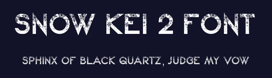 Snow Kei 2 Font by arukidz.fl — Display Font — thumbnail 2