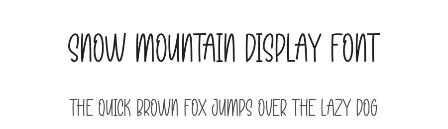 Snow Mountain Display Font by andikastudio — Display Font