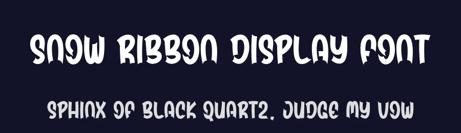 Snow Ribbon Display Font by andikastudio — Display Font — thumbnail 2