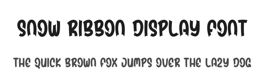 Snow Ribbon Display Font by andikastudio — Display Font