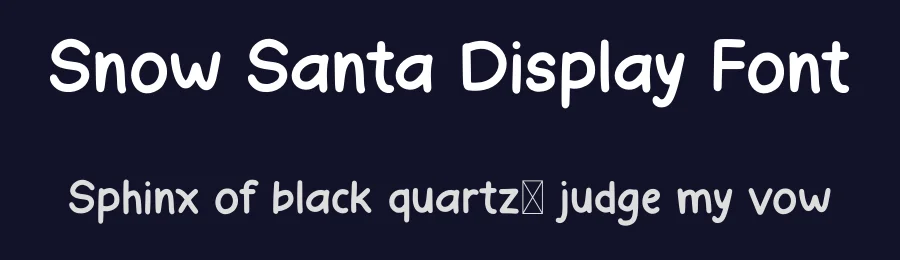 Snow Santa Display Font by Craftedtype — Decorative Font — thumbnail 2