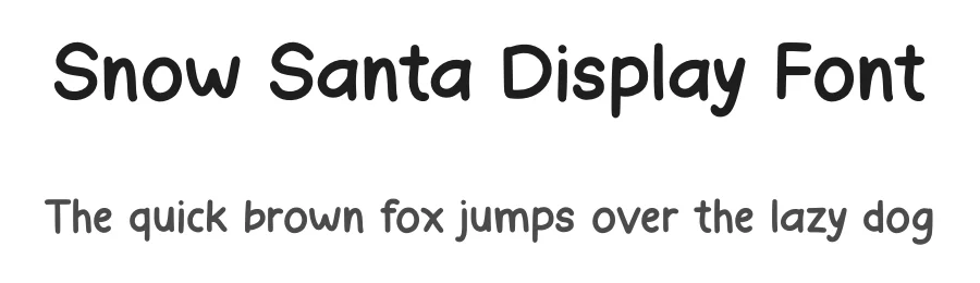 Snow Santa Display Font by Craftedtype — Decorative Font