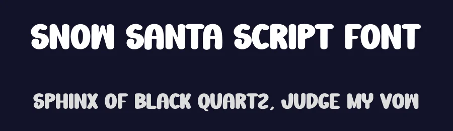 Snow Santa Script Font by creativeletter — Display Font — thumbnail 2