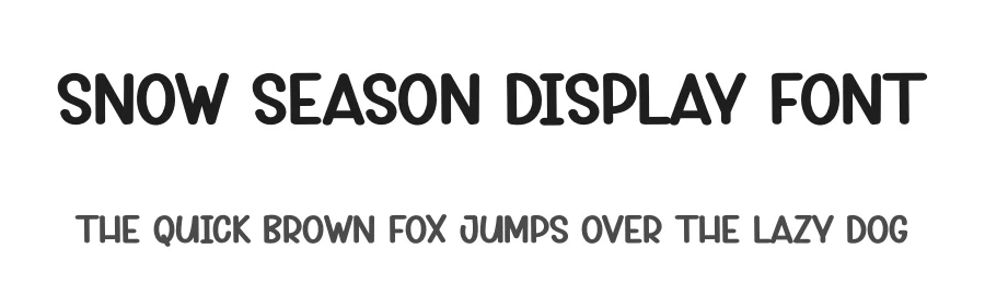 Snow Season Display Font by andikastudio — Display Font