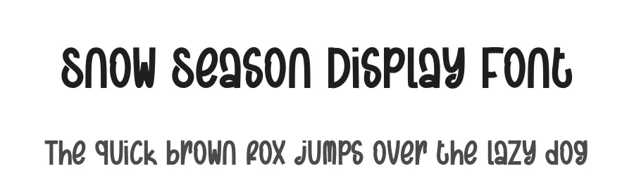 Snow Season Display Font by andikastudio — Display Font