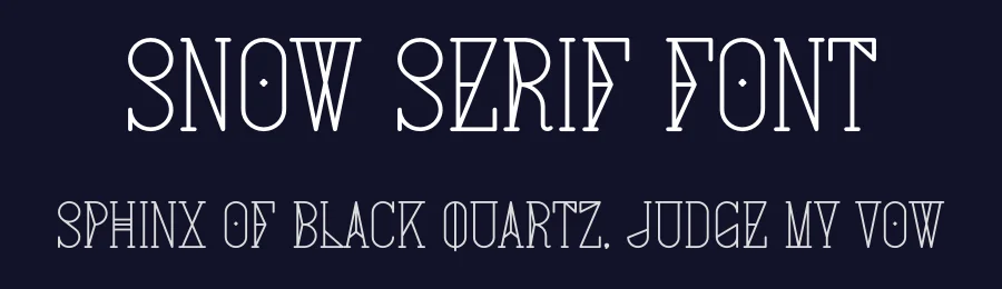 Snow Serif Font by vpcreativeshop — Serif Font — thumbnail 2
