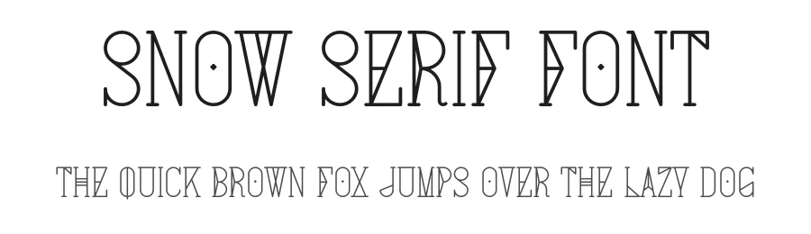 Snow Serif Font by vpcreativeshop — Serif Font