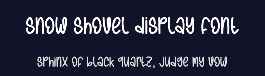 Snow Shovel Display Font by andikastudio — Display Font — thumbnail 2