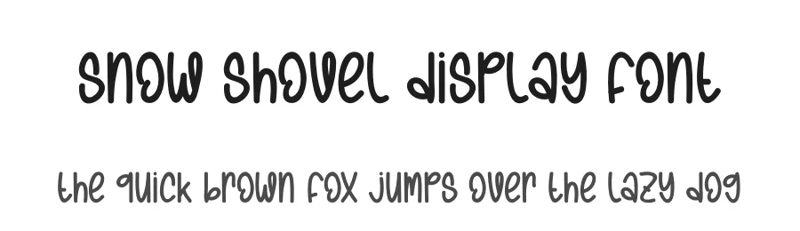 Snow Shovel Display Font by andikastudio — Display Font