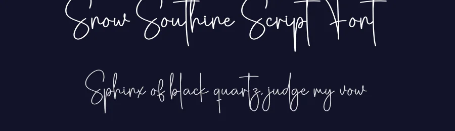 Snow Southine Script Font by creativeletter — Script Handwritten Font — thumbnail 2