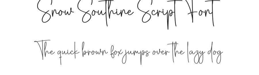 Snow Southine Script Font by creativeletter — Script Handwritten Font