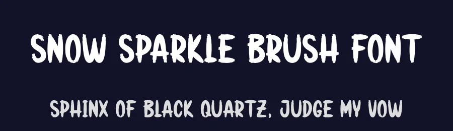 Snow Sparkle Brush Font by andikastudio — Script Handwritten Font — thumbnail 2