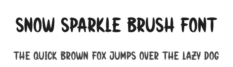 Snow Sparkle Brush Font by andikastudio — Script Handwritten Font